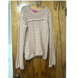 Light Pink Ruffled Sweater!